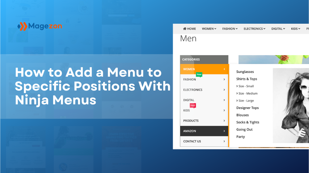 Add menu to specific positions with Ninja Menus