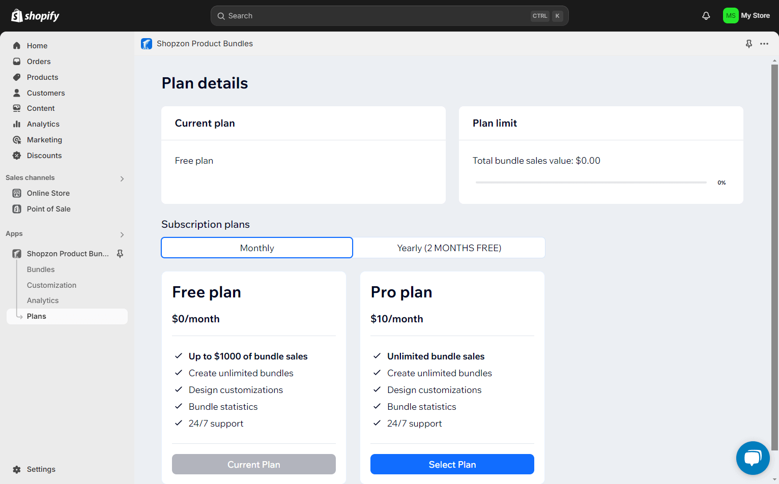 App plans