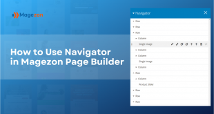 How to use Navigator in Magezon Page Builder