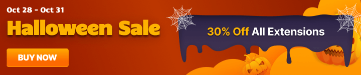 Halloween Sale 2025 - 30% Off All Extensions