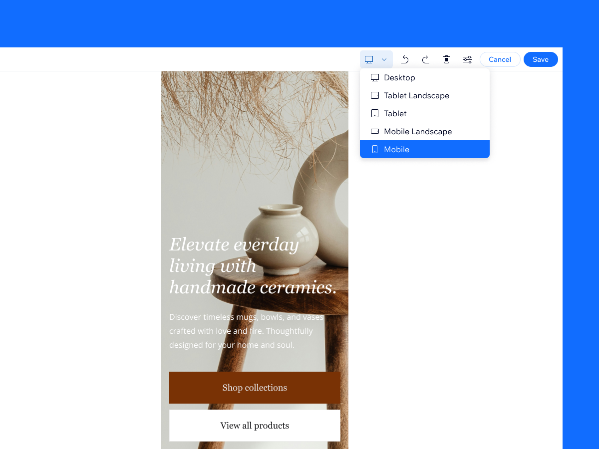 Improved responsive editing